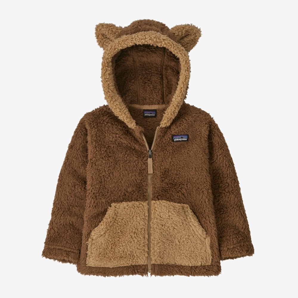 SOLD⚡️Patagonia Brown Fleece Bear Hoodie